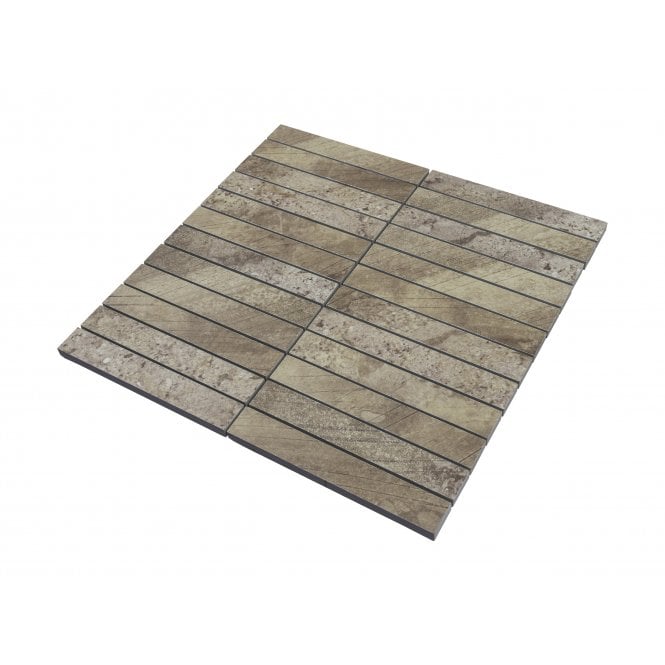 Kit Kat Wild Almond 30cm x 29.6cm Mosaic Tile