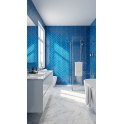Knightsbridge Crackle Ocean Blue 6cm x 20cm Wall & Floor Tile