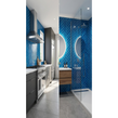Knightsbridge Crackle Ocean Blue 6cm x 20cm Wall & Floor Tile