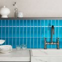 Knightsbridge Crackle Peacock 6cm x 20cm Wall & Floor Tile
