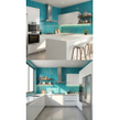 Knightsbridge Crackle Peacock 6cm x 20cm Wall & Floor Tile