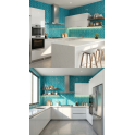 Knightsbridge Crackle Peacock 6cm x 20cm Wall & Floor Tile