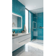 Knightsbridge Crackle Peacock 6cm x 20cm Wall & Floor Tile
