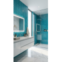 Knightsbridge Crackle Peacock 6cm x 20cm Wall & Floor Tile