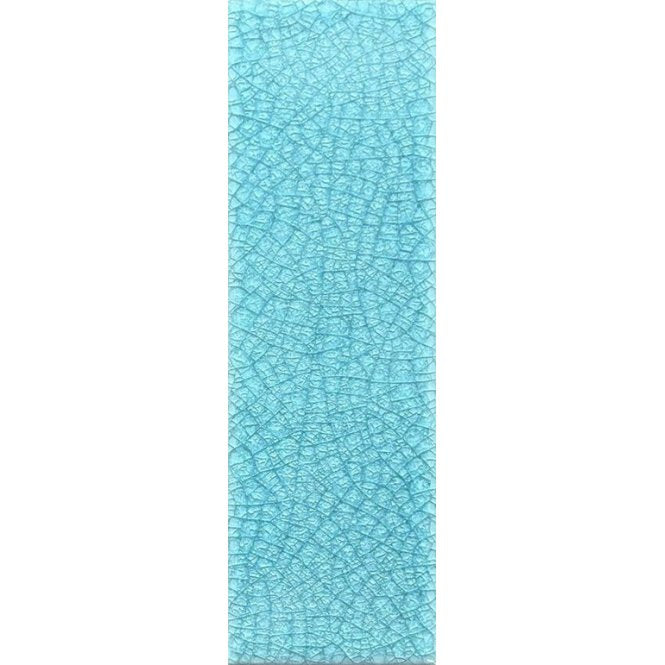 Knightsbridge Crackle Sky Blue 6cm x 20cm Wall & Floor Tile