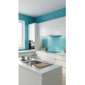 Knightsbridge Crackle Sky Blue 6cm x 20cm Wall & Floor Tile