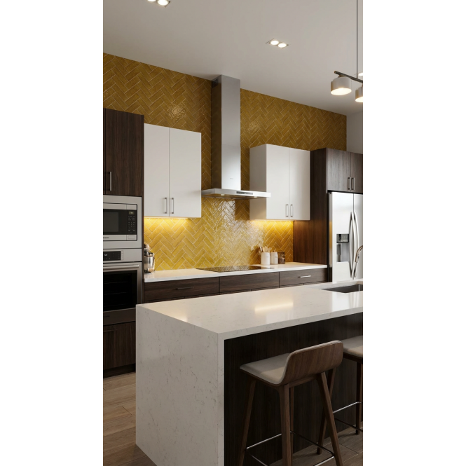 Knightsbridge Crackle Teapot Brown 6cm x 20cm Wall & Floor Tile