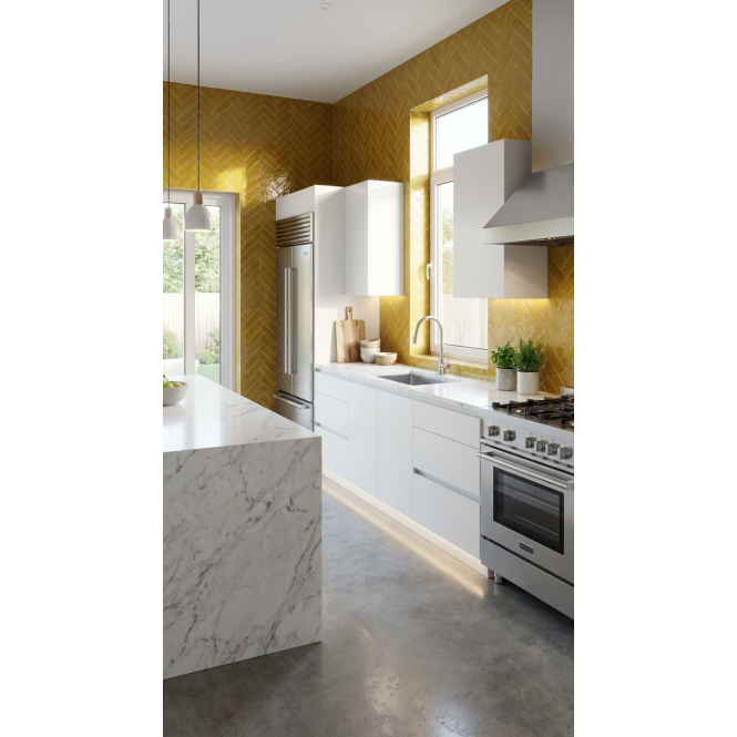 Knightsbridge Crackle Teapot Brown 6cm x 20cm Wall & Floor Tile