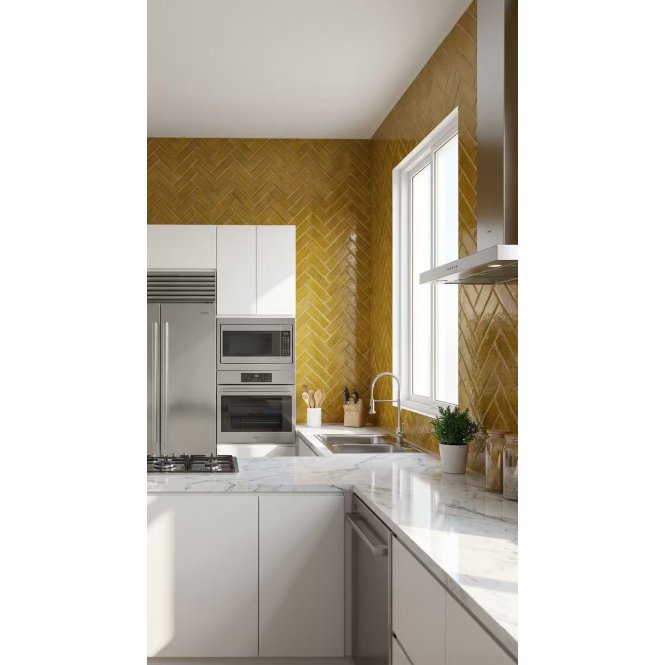 Knightsbridge Crackle Teapot Brown 6cm x 20cm Wall & Floor Tile