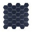 La Maison Denim Blue 27.2cm x 28.2cm (5.1cm x 5.9cm) Hexagon Mosaic Tile