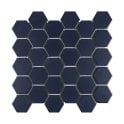 La Maison Denim Blue 27.2cm x 28.2cm (5.1cm x 5.9cm) Hexagon Mosaic Tile