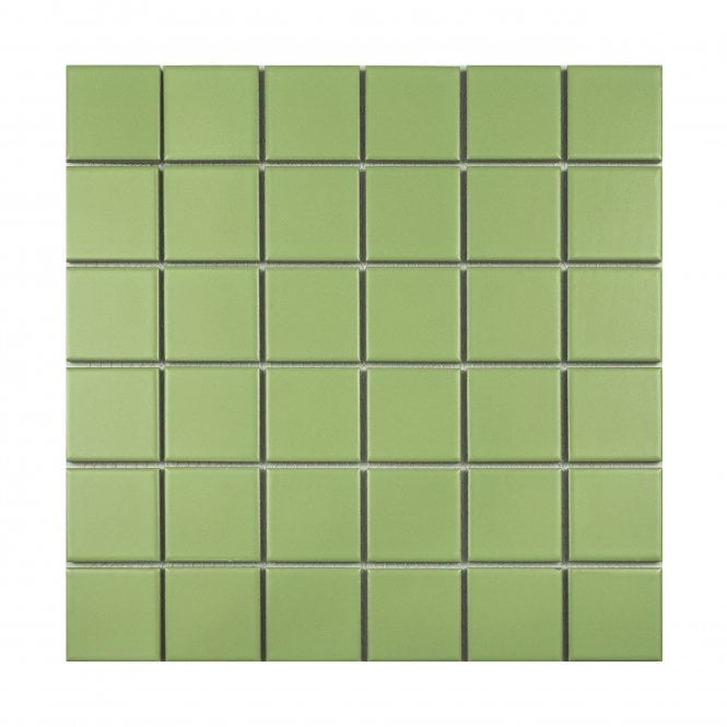 La Maison Lime 30.6cm x 30.6cm (4.8cm x 4.8cm) Square Mosaic Tile