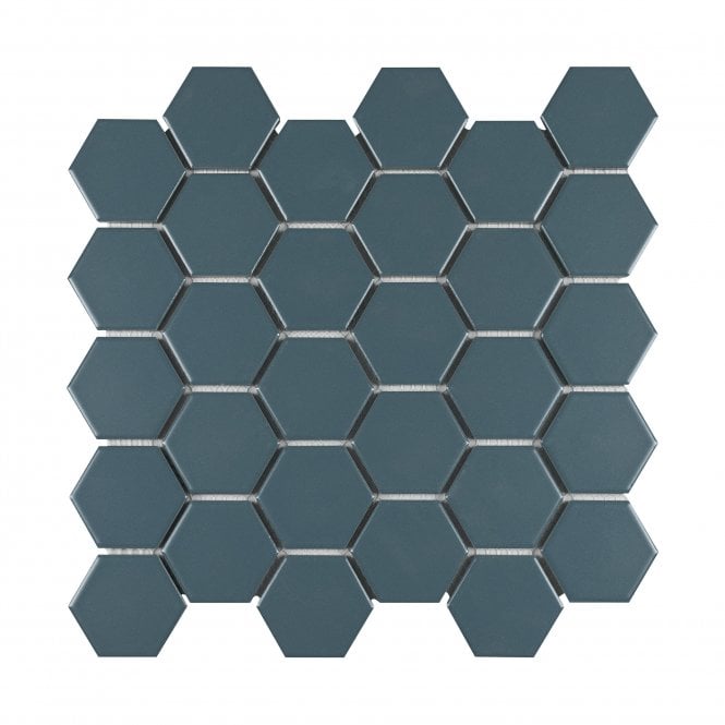 La Maison Peacock 27.2cm x 28.2cm (5.1cm x 5.9cm) Hexagon Mosaic Tile