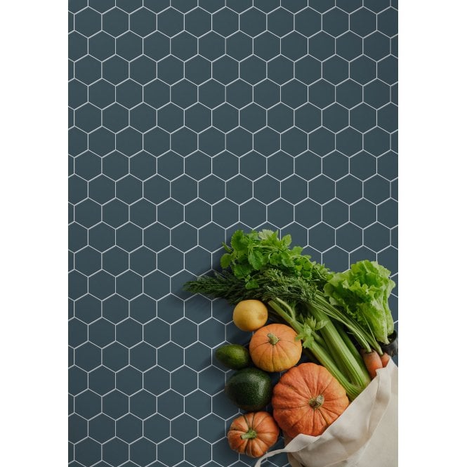 La Maison Peacock 27.2cm x 28.2cm (5.1cm x 5.9cm) Hexagon Mosaic Tile