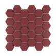 La Maison Strawberry Red 27.2cm x 28.2cm (5.1cm x 5.9cm) Hexagon Mosaic Tile