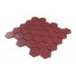 La Maison Strawberry Red 27.2cm x 28.2cm (5.1cm x 5.9cm) Hexagon Mosaic Tile