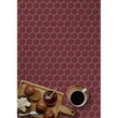 La Maison Strawberry Red 27.2cm x 28.2cm (5.1cm x 5.9cm) Hexagon Mosaic Tile