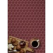 La Maison Strawberry Red 27.2cm x 28.2cm (5.1cm x 5.9cm) Hexagon Mosaic Tile