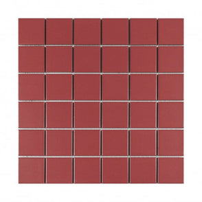 La Maison Strawberry Red 30.6cm x 30.6cm (4.8cm x 4.8cm) Square Mosaic Tile