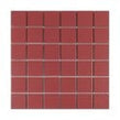 La Maison Strawberry Red 30.6cm x 30.6cm (4.8cm x 4.8cm) Square Mosaic Tile