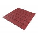 La Maison Strawberry Red 30.6cm x 30.6cm (4.8cm x 4.8cm) Square Mosaic Tile
