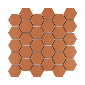 La Maison Tangerine 27.2cm x 28.2cm (5.1cm x 5.9cm) Hexagon Mosaic Tile