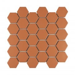 La Maison Tangerine 27.2cm x 28.2cm (5.1cm x 5.9cm) Hexagon Mosaic Tile