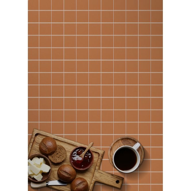 La Maison Tangerine 30.6cm x 30.6cm (4.8cm x 4.8cm) Square Mosaic Tile
