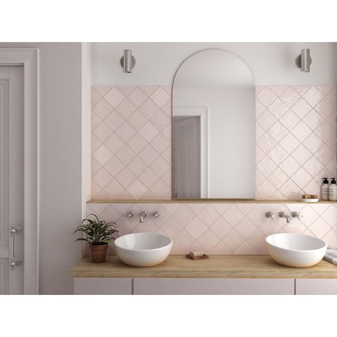 Equipe La Riviera Rose 13.2cm x 13.2cm Wall Tile