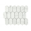 Lantern Carrara White Marble (5cm x 10.2cm) 25.4cm x 30.4cm Mosaic Tile