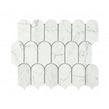 Lantern Carrara White Marble (5cm x 10.2cm) 25.4cm x 30.4cm Mosaic Tile