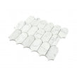 Lantern Carrara White Marble (5cm x 10.2cm) 25.4cm x 30.4cm Mosaic Tile