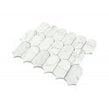 Lantern Carrara White Marble (5cm x 10.2cm) 25.4cm x 30.4cm Mosaic Tile