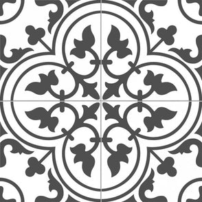 Ledbury Charcoal Black 45cm x 45cm Wall & Floor Tile