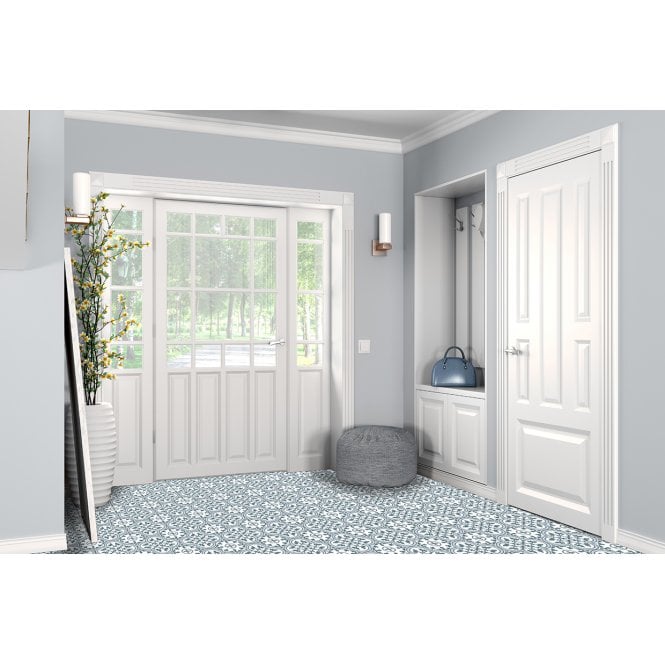 Ledbury Marina Blue 45cm x 45cm Wall & Floor Tile