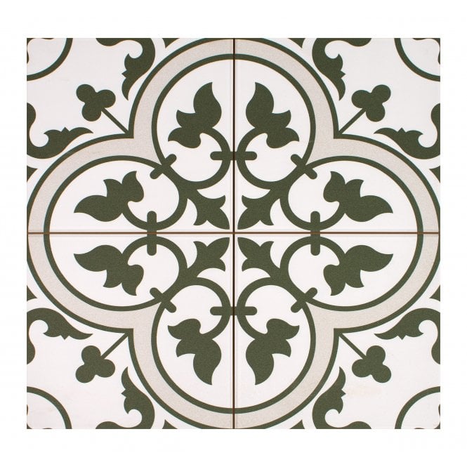 Ledbury Olive Green 45cm x 45cm Wall & Floor Tile