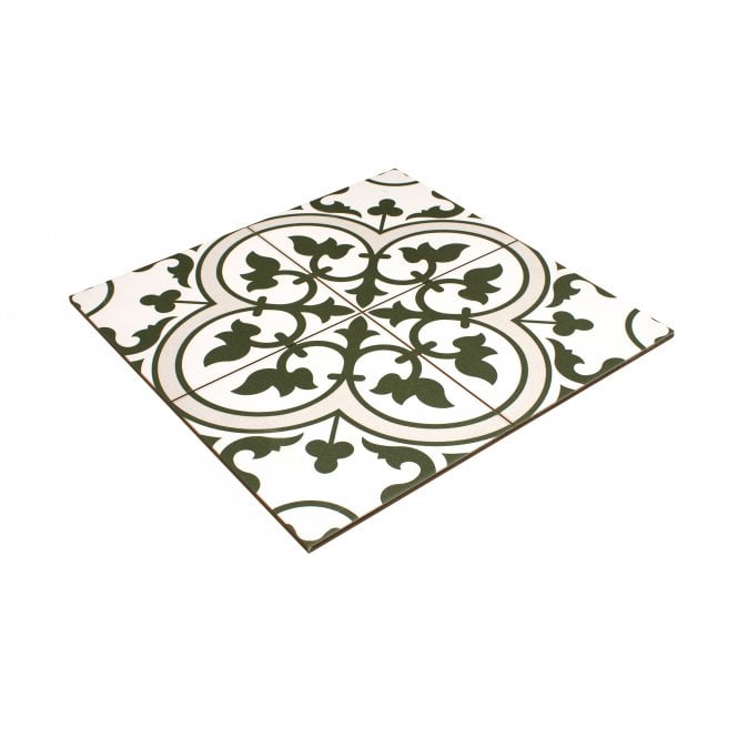 Ledbury Olive Green 45cm x 45cm Wall & Floor Tile