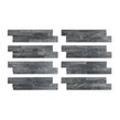 Ledgestone Black Quartzite 10cm x 36cm Wall Tile