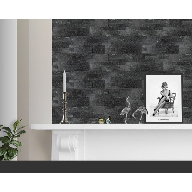 Ledgestone Black Quartzite 18cm x 35cm Corner Tile