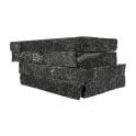 Ledgestone Black Quarzite 10cm x 36cm Corner Tile