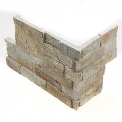 Ledgestone Indian Green 18cm x 35cm Corner Tile
