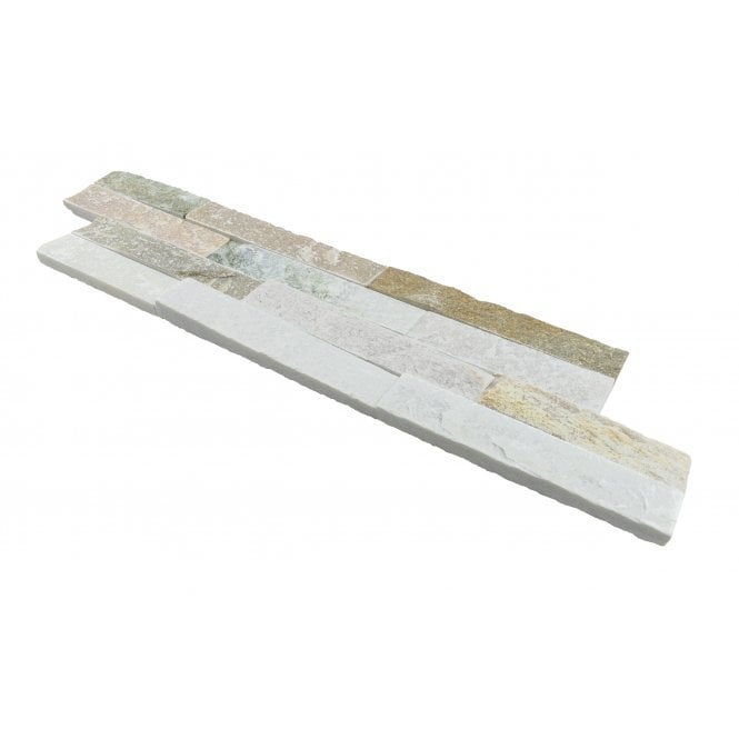Ledgestone Oyster Yellow 10cm x 36cm Wall Tile