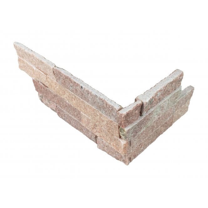 Ledgestone Rose 10cm x 36cm Corner Tile