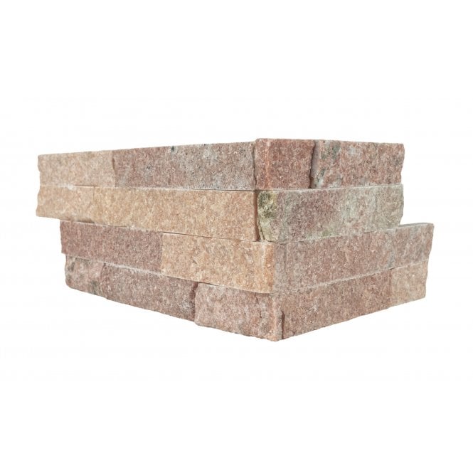 Ledgestone Rose 10cm x 36cm Corner Tile