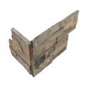 Ledgestone Rustic Multicolour 18cm x 35cm Corner Tile