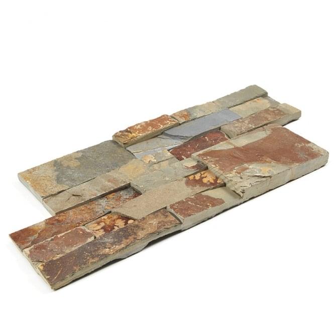 Ledgestone Rustic Multicolour 18cm x 35cm Wall Tile