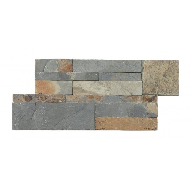 Ledgestone Rustic Multicolour 18cm x 35cm Wall Tile