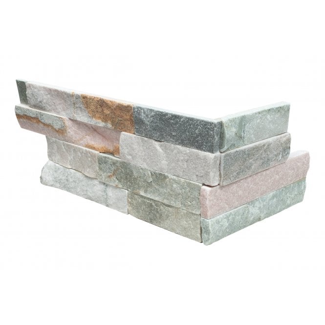 Ledgestone Slim Grey 10cm x 36cm Corner Tile