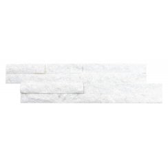 Ledgestone Snow White Quartzite 10cm x 36cm Wall Tile