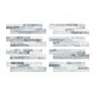 Ledgestone White Grey 10cm x 36cm Wall Tile